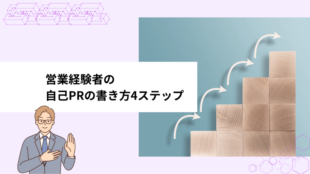 営業経験者の自己PRの書き方4ステップ