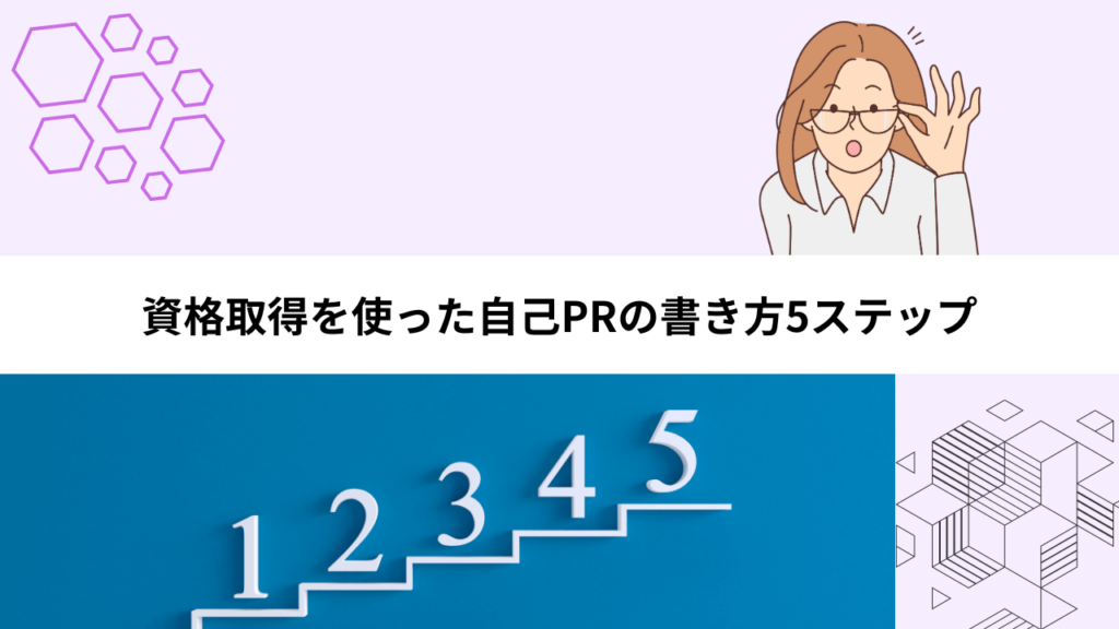 資格取得を使った自己PRの書き方5ステップ