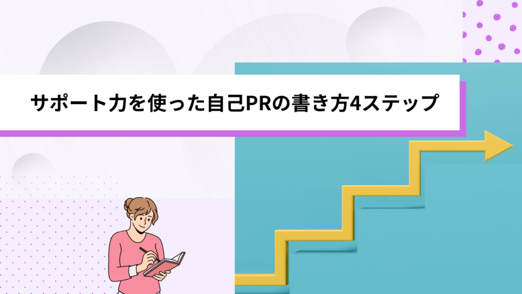 サポート力を使った自己PRの書き方4ステップ