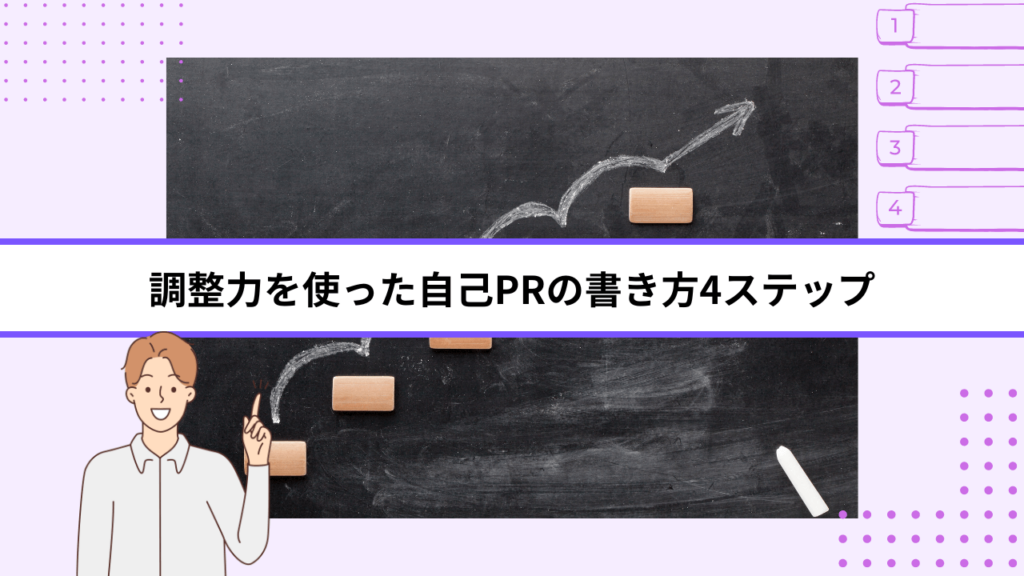 調整力を使った自己PRの書き方4ステップ