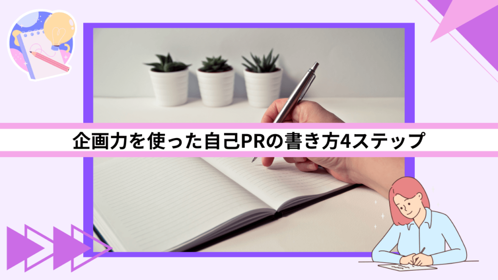 企画力を使った自己PRの書き方4ステップ