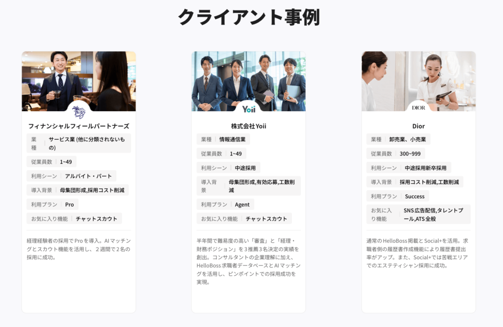 HELLOBOSS導入事例