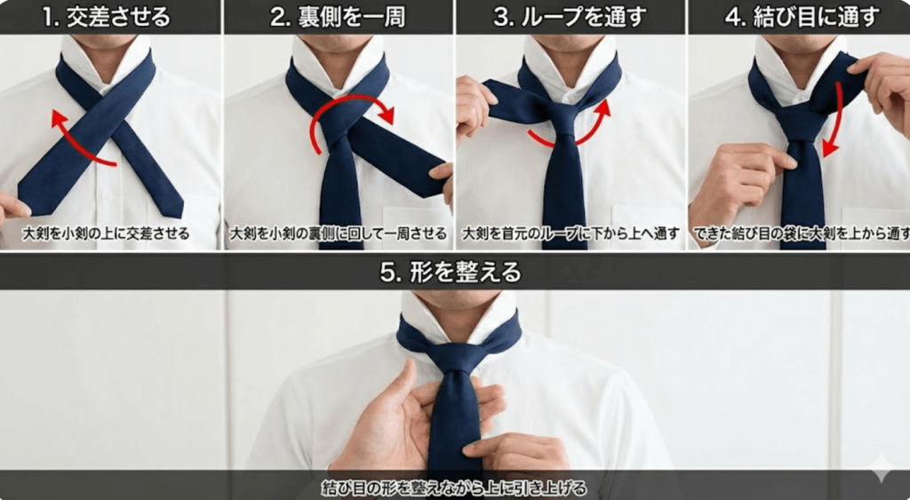 ネクタイの結び方