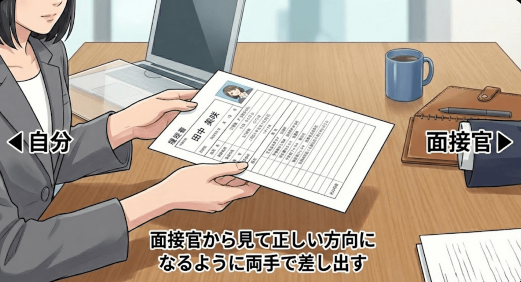 履歴書の渡し方